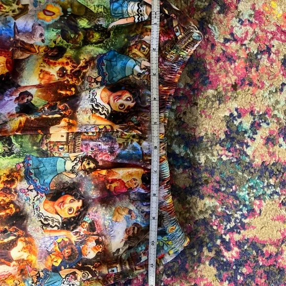 Encanta Colorful Cartoon Character Ruffle Shorts - Picture 2 of 4